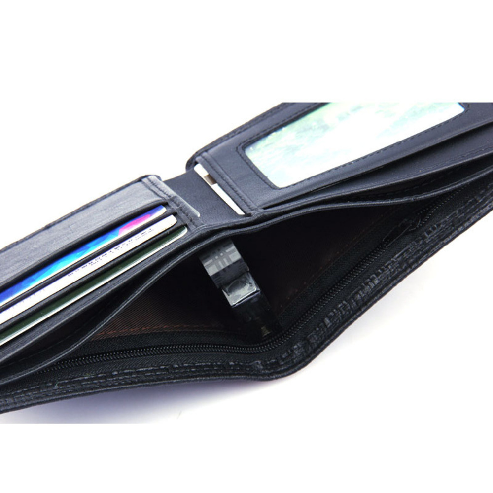 Vintage Men's Wallet Genuine Leather Card Holder - Picture 7 of 8